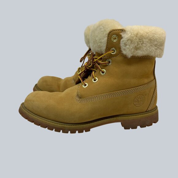 Timberland Womens Shearling-Lined Waterproof Premium 6" Boots Size 9M - Picture 1 of 10